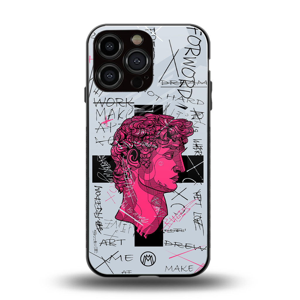 lost in reality david back phone cover | glass case for iphone 15 pro max
