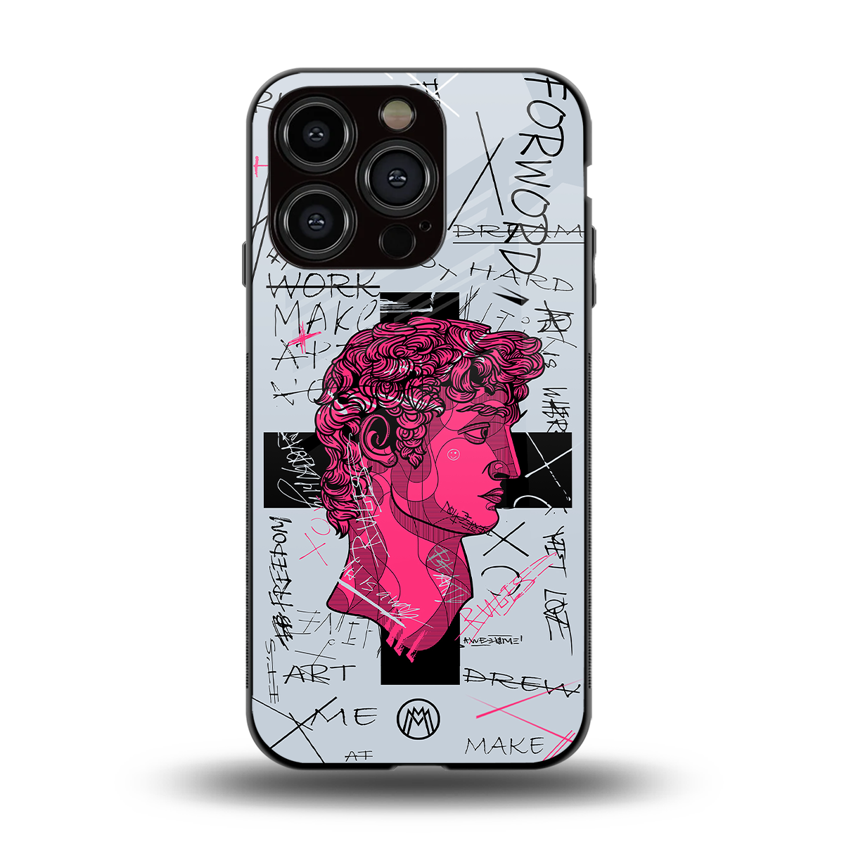 lost in reality david back phone cover | glass case for iphone 15 pro