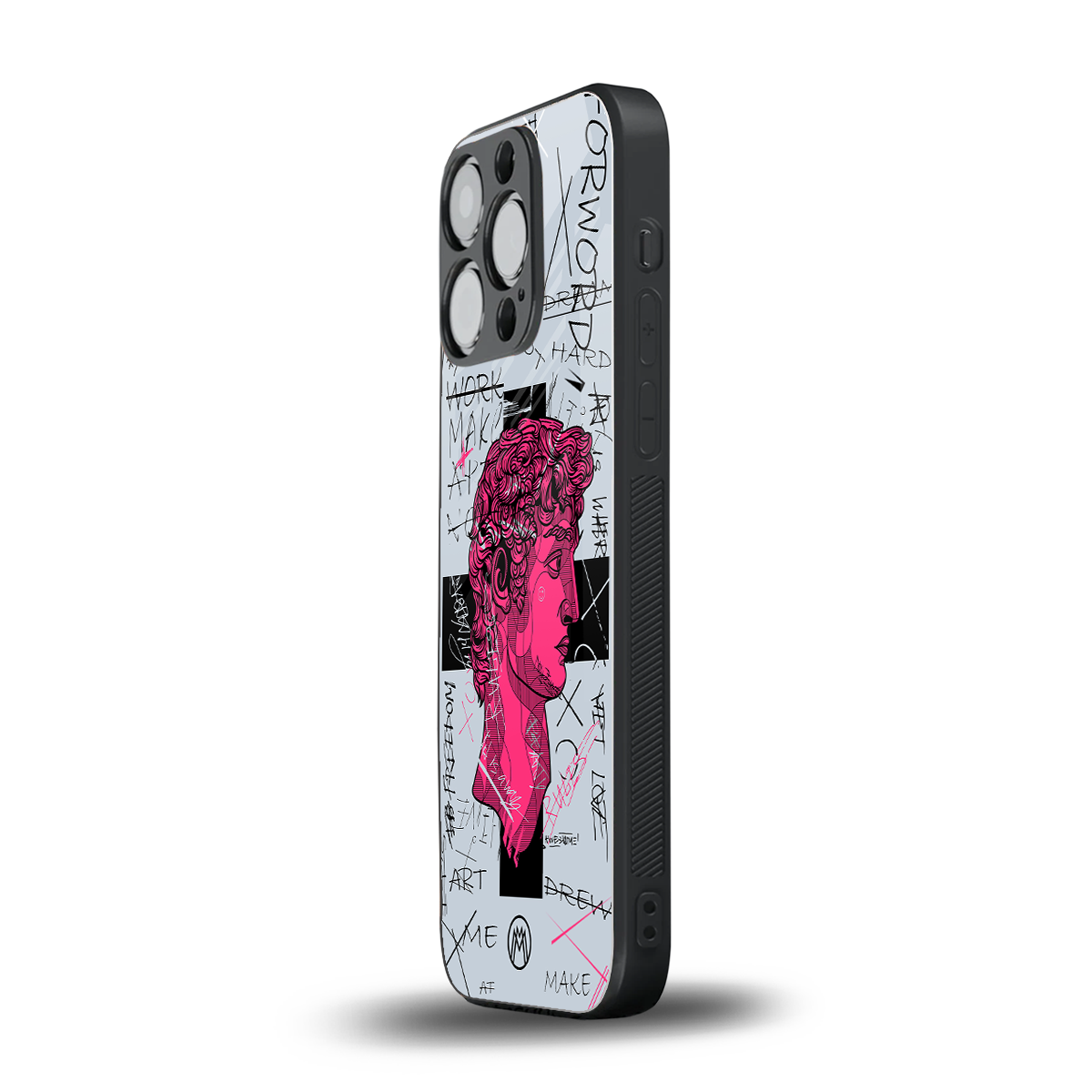 lost in reality david back phone cover | glass case for iphone 15 pro