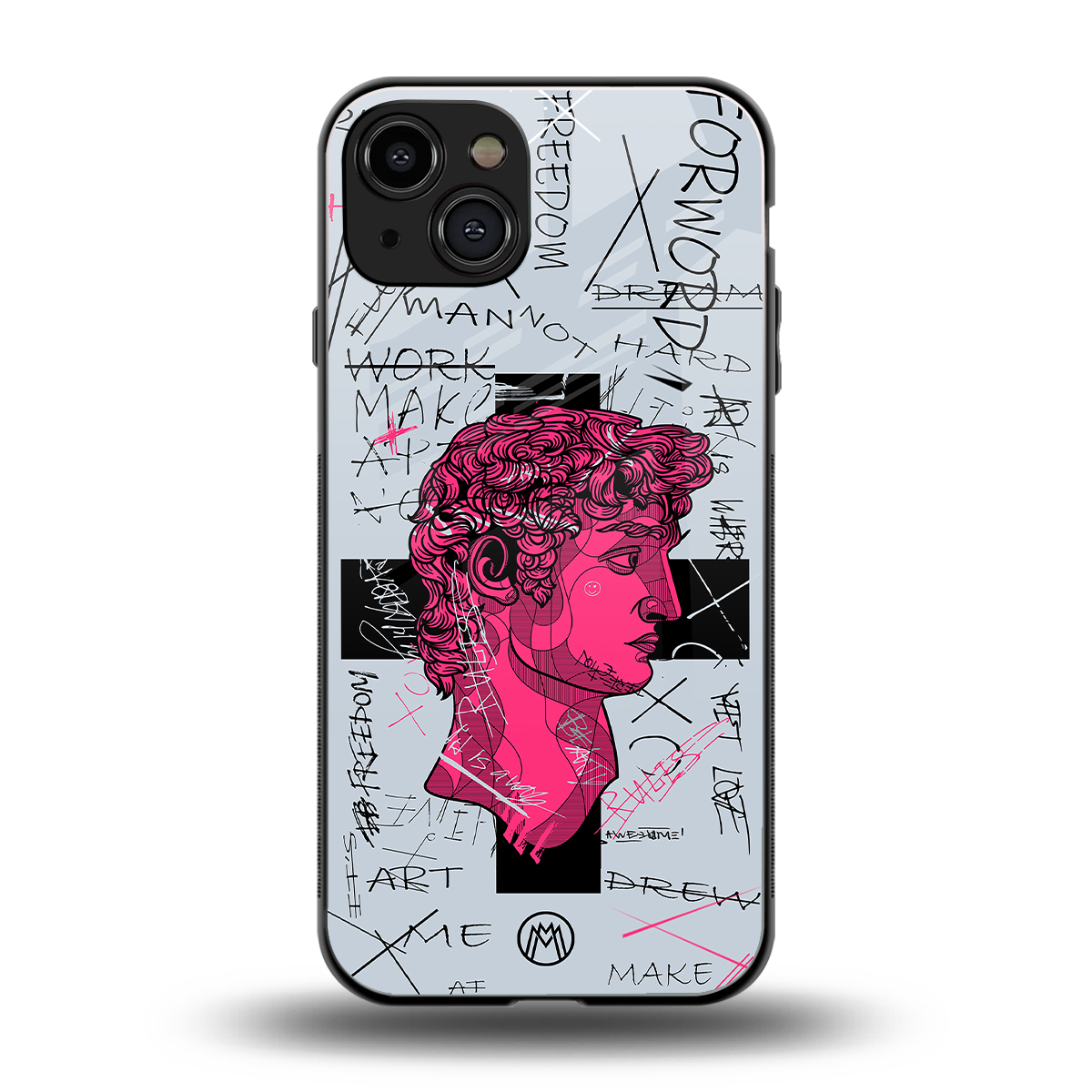 lost in reality david back phone cover | glass case for iphone 15