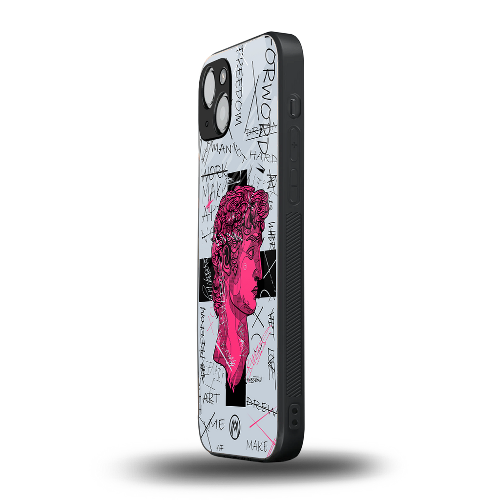 lost in reality david back phone cover | glass case for iphone 15