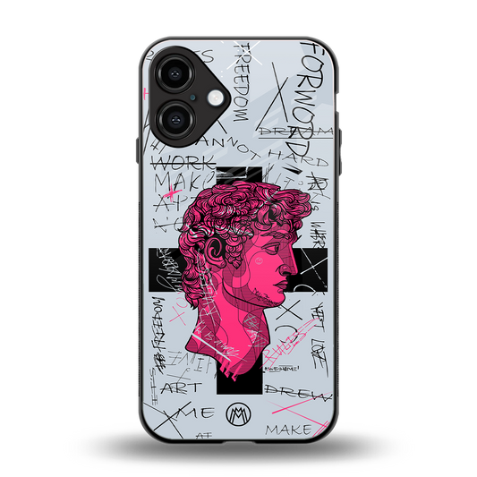 lost in reality david back phone cover | glass case for iphone 16 plus