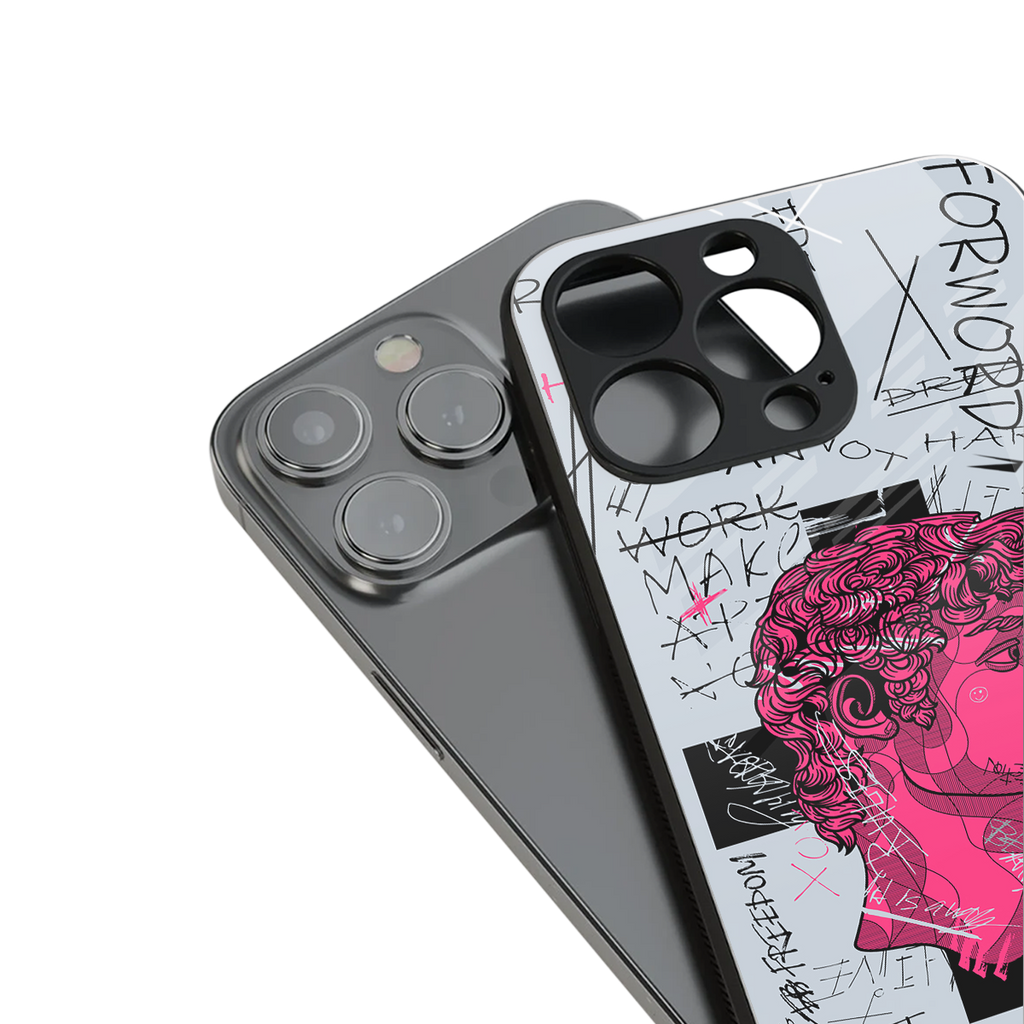lost in reality david back phone cover | glass case for iphone 13