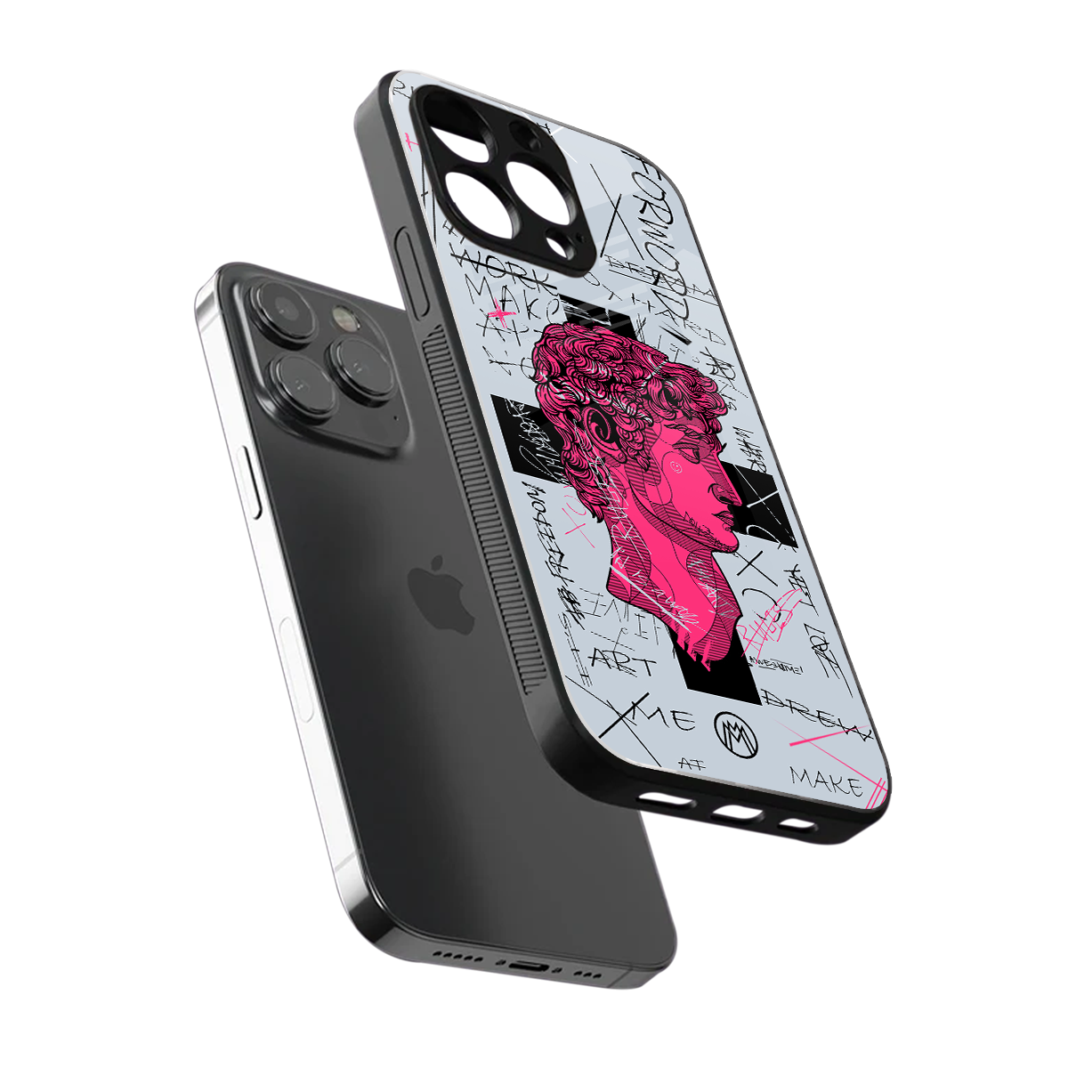 lost in reality david back phone cover | glass case for iphone 16 pro