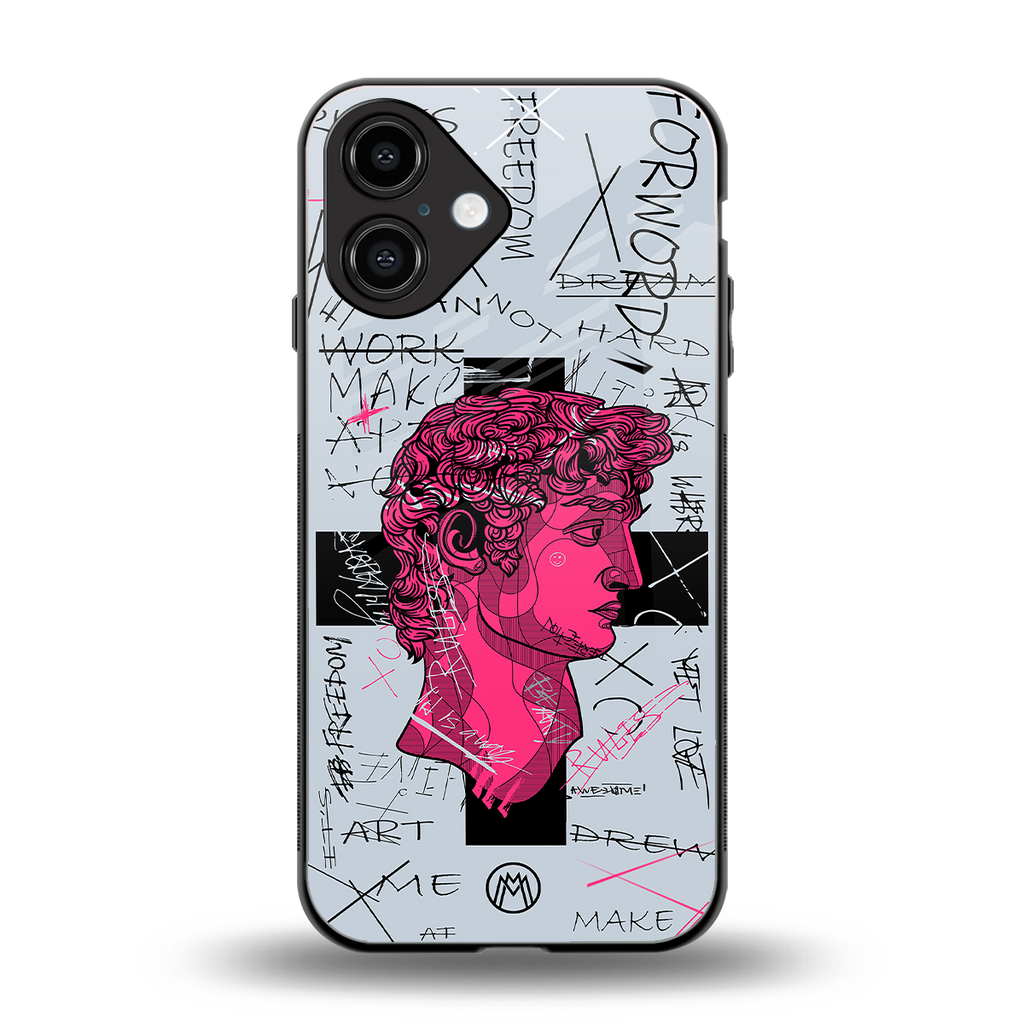 lost in reality david back phone cover | glass case for iphone 16