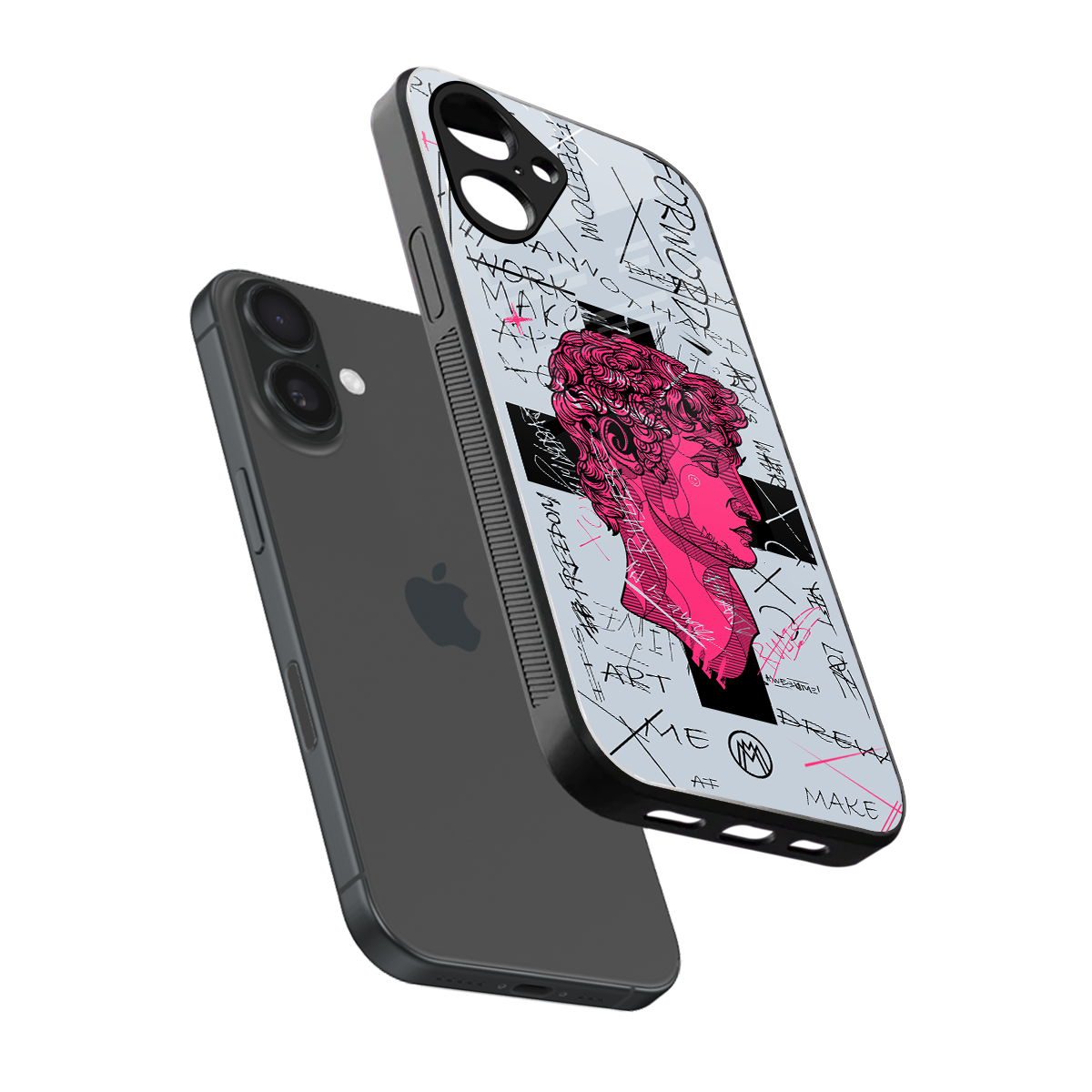 lost in reality david back phone cover | glass case for iphone 16