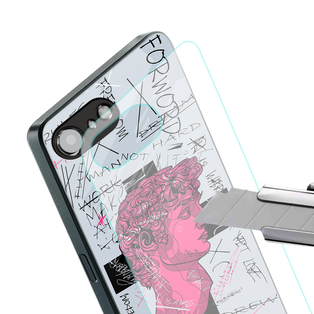 lost in reality david back phone cover | glass case for iphone 16e