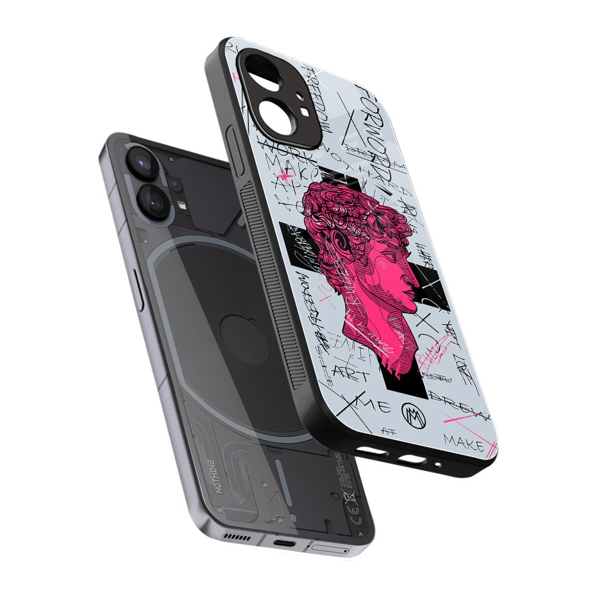 lost in reality david back phone cover | glass case for nothing phone 1