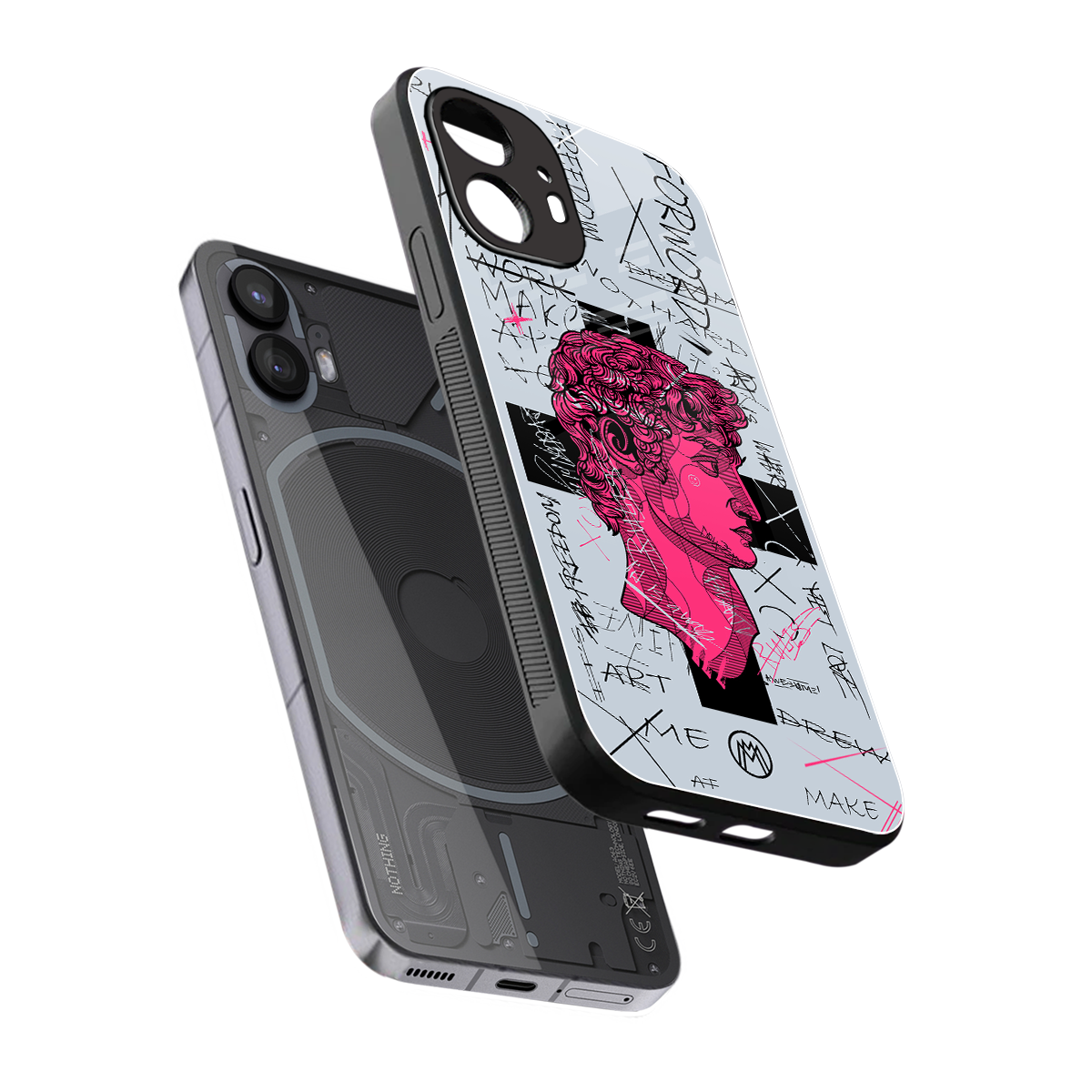lost in reality david back phone cover | glass case for nothing phone 2