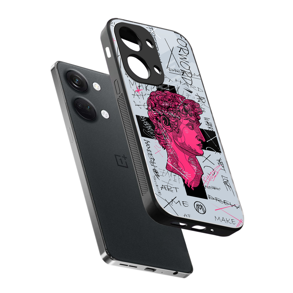 lost in reality david back phone cover | glass case for oneplus nord 3