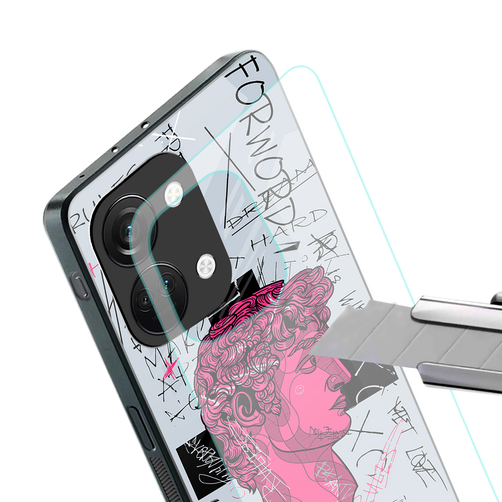 lost in reality david back phone cover | glass case for oneplus nord 3