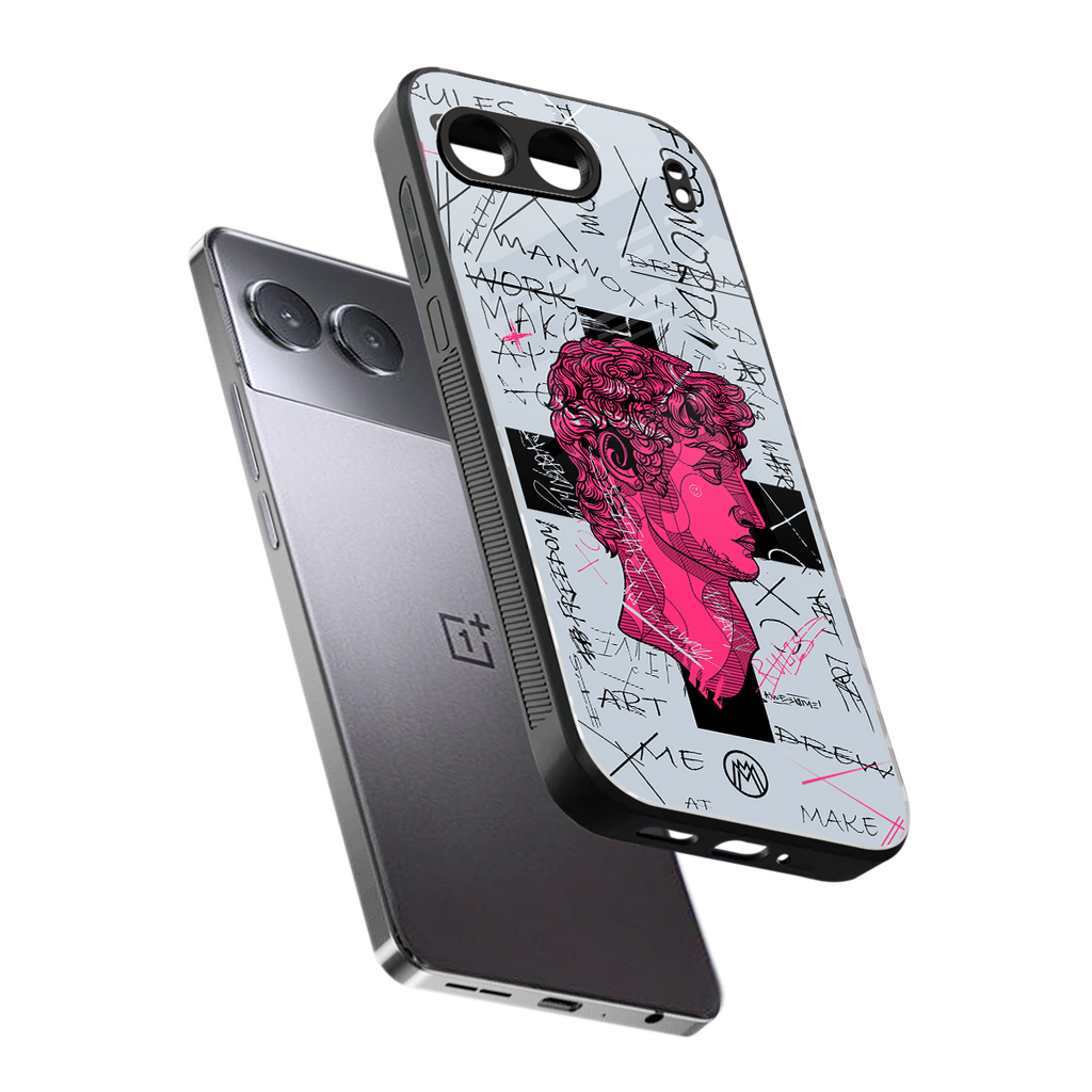 lost in reality david back phone cover | glass case for oneplus nord 4