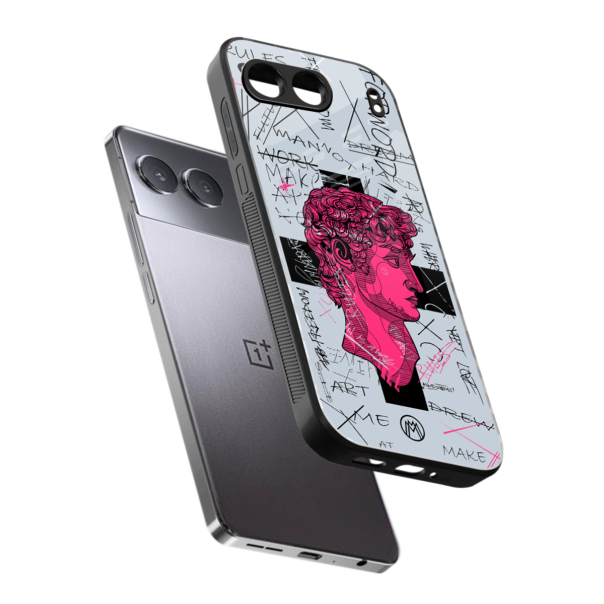 lost in reality david back phone cover | glass case for oneplus nord 4