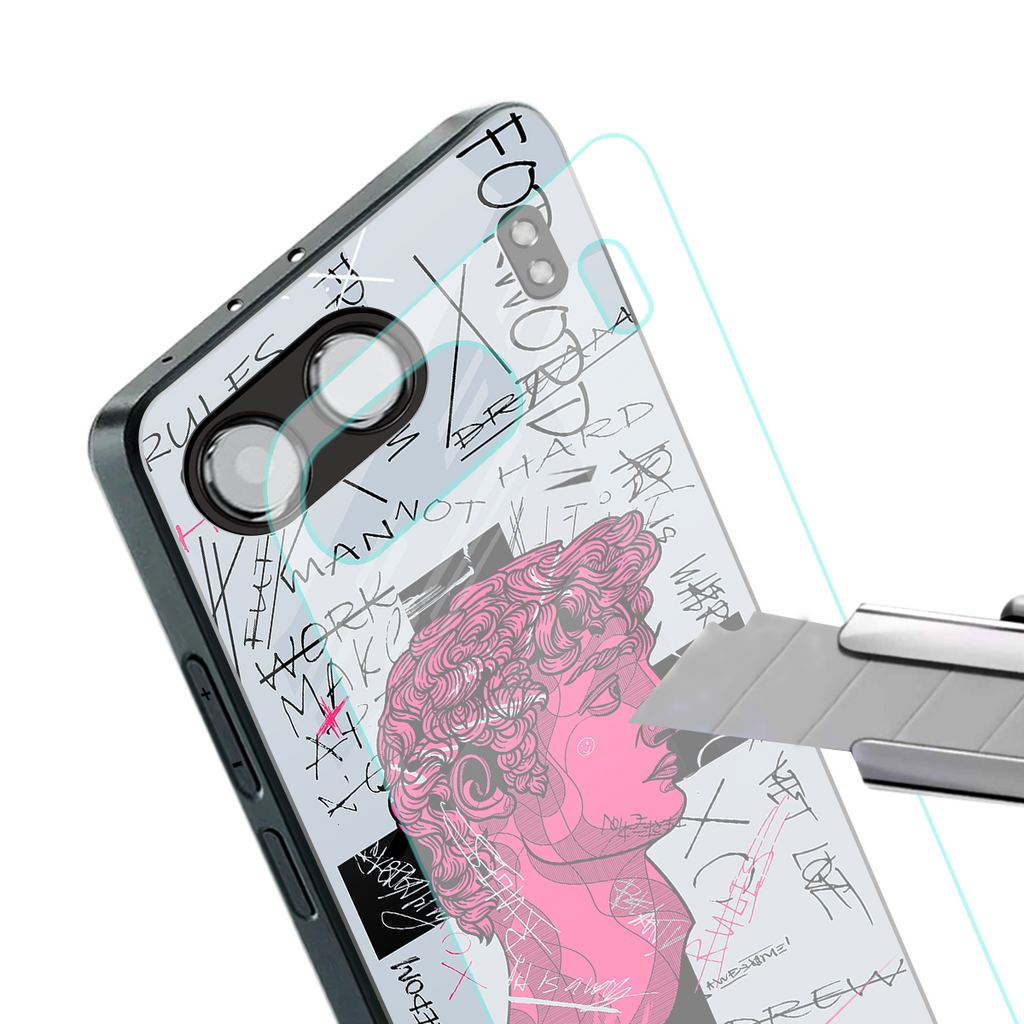 lost in reality david back phone cover | glass case for oneplus nord 4