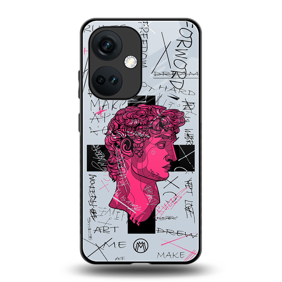 lost in reality david back phone cover | glass case for oneplus nord ce 3