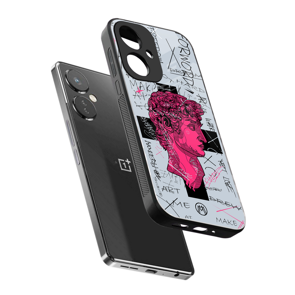 lost in reality david back phone cover | glass case for oneplus nord ce 3