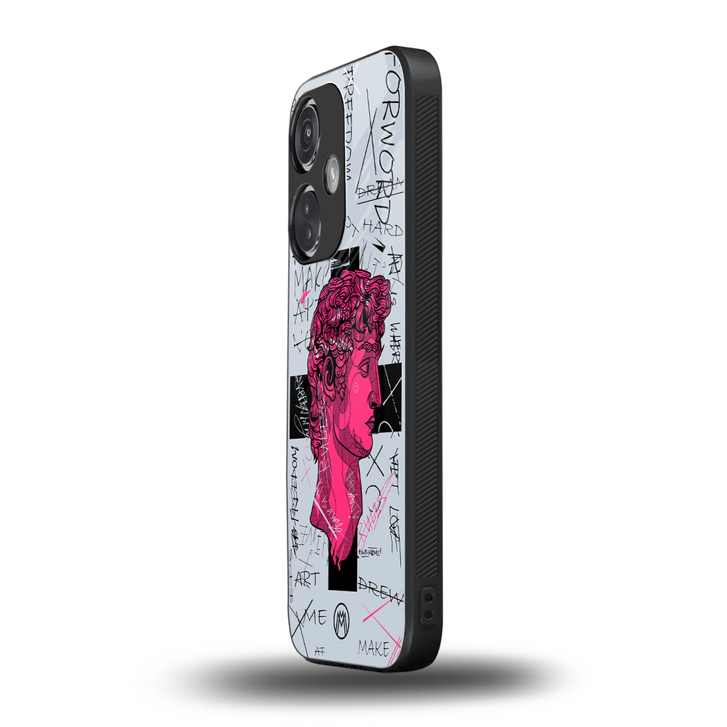 lost in reality david back phone cover | glass case for oneplus nord ce 3