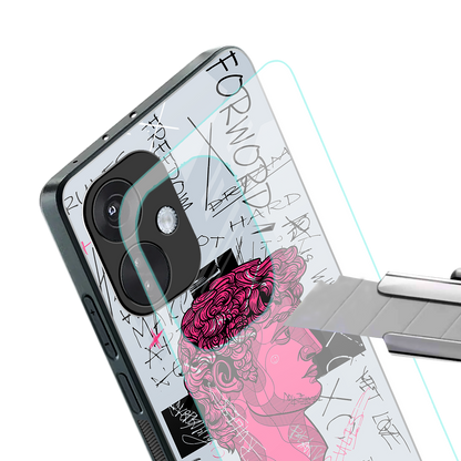 lost in reality david back phone cover | glass case for oneplus nord ce 3