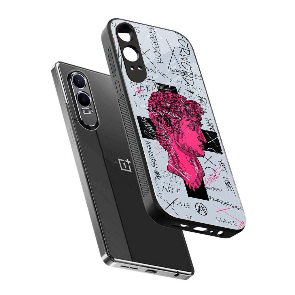 lost in reality david back phone cover | glass case for oneplus nord ce 4 lite
