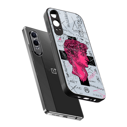 lost in reality david back phone cover | glass case for oneplus nord ce 4 lite