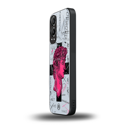 lost in reality david back phone cover | glass case for oneplus nord ce 4 lite