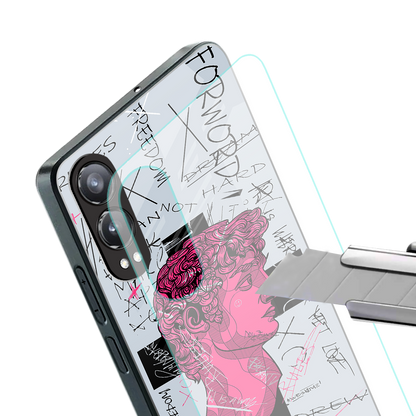 lost in reality david back phone cover | glass case for oneplus nord ce 4 lite