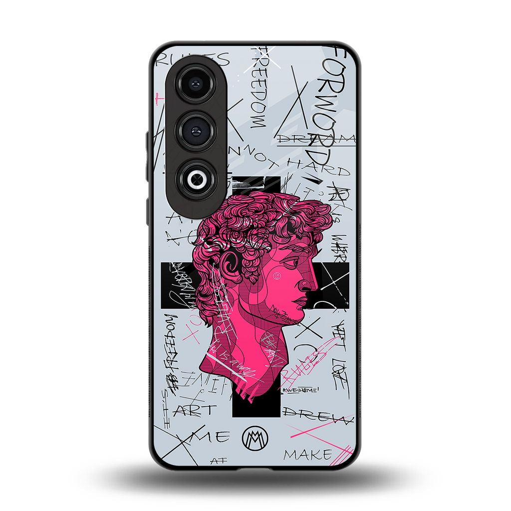 lost in reality david back phone cover | glass case for oneplus nord ce 4