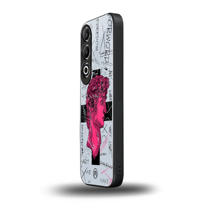 lost in reality david back phone cover | glass case for oneplus nord ce 4