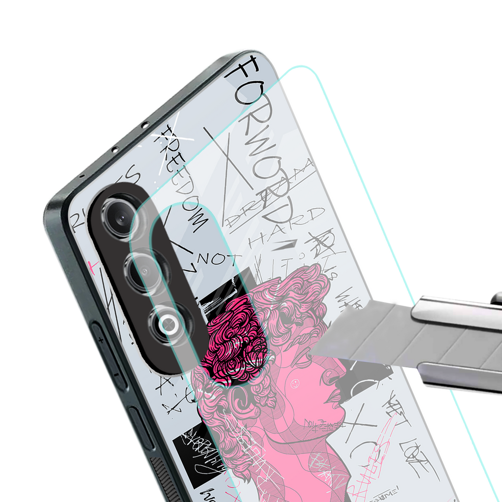 lost in reality david back phone cover | glass case for oneplus nord ce 4