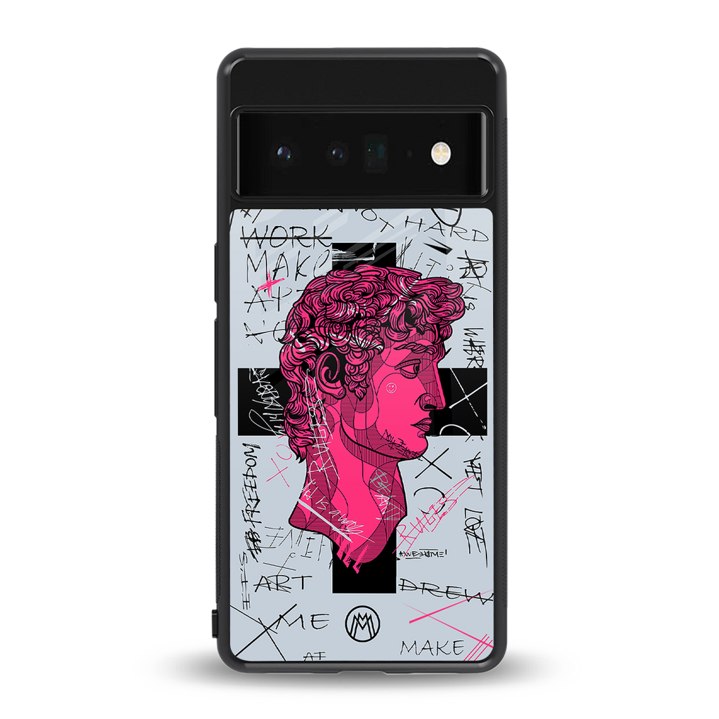 lost in reality david back phone cover | glass case for google pixel 6 pro