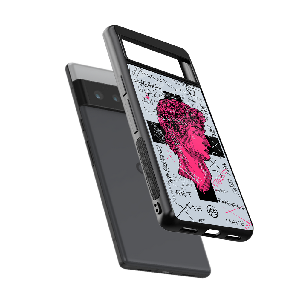 lost in reality david back phone cover | glass case for google pixel 6 pro