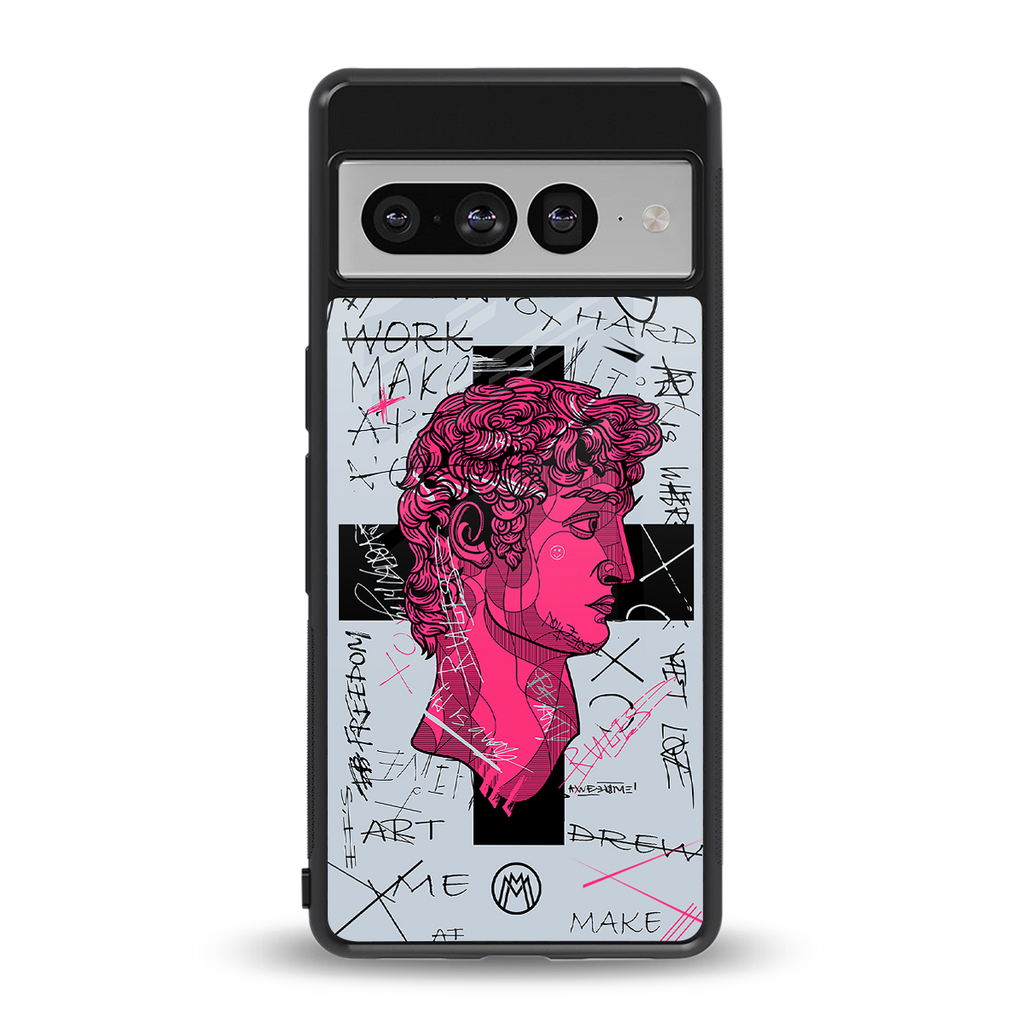 lost in reality david back phone cover | glass case for google pixel 7 pro