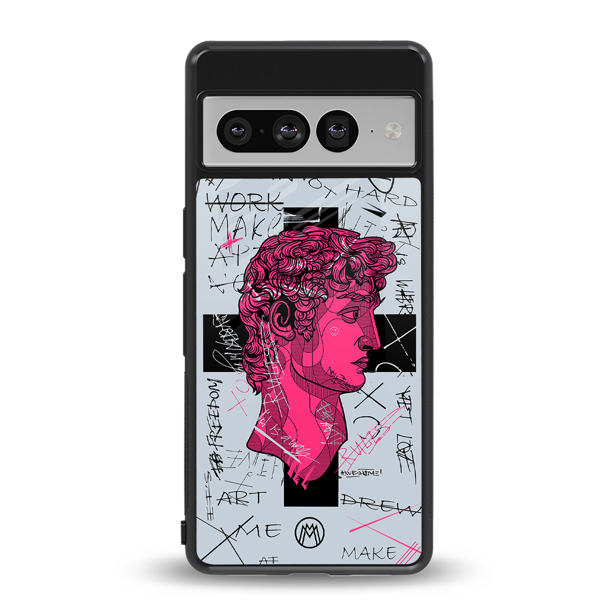 lost in reality david back phone cover | glass case for google pixel 7 pro