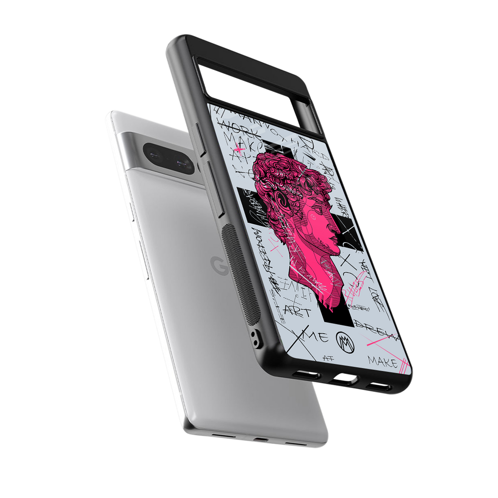 lost in reality david back phone cover | glass case for google pixel 7 pro