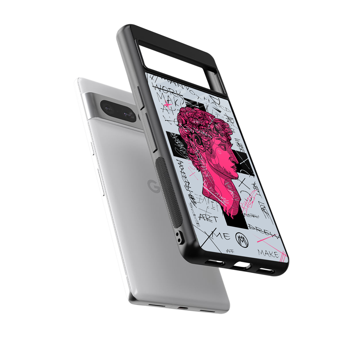 lost in reality david back phone cover | glass case for google pixel 7 pro