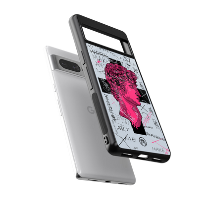 lost in reality david back phone cover | glass case for google pixel 7 pro