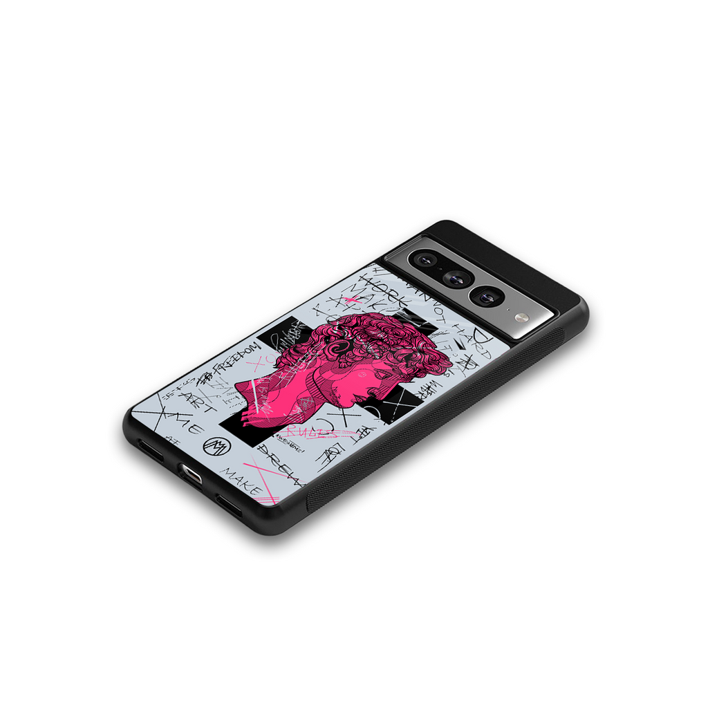 lost in reality david back phone cover | glass case for google pixel 7 pro