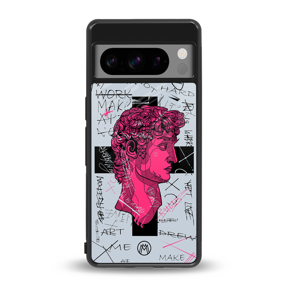 lost in reality david back phone cover | glass case for google pixel 8 pro