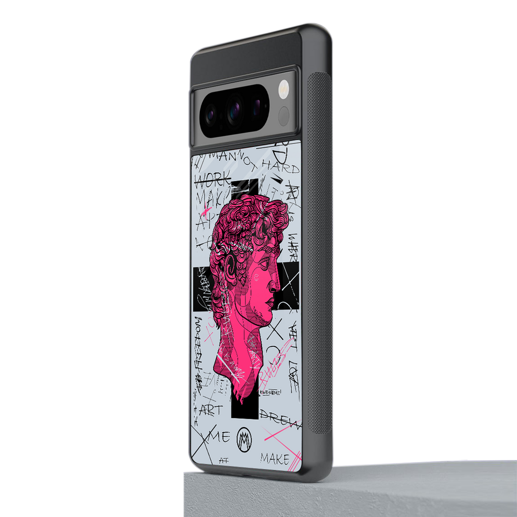 lost in reality david back phone cover | glass case for google pixel 8 pro