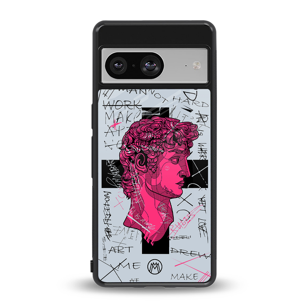 lost in reality david back phone cover | glass case for Google Pixel 8