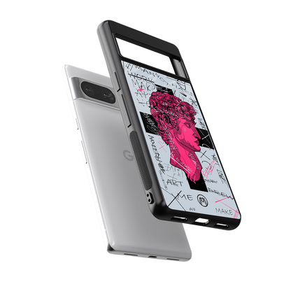 lost in reality david back phone cover | glass case for Google Pixel 8