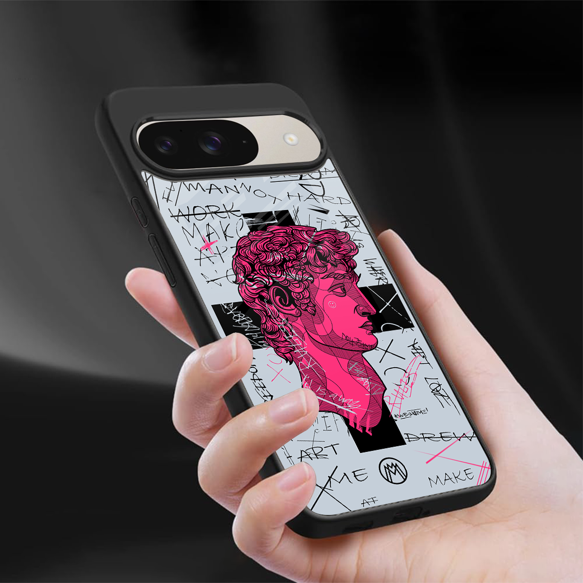 lost in reality david back phone cover | glass case for google pixel 9