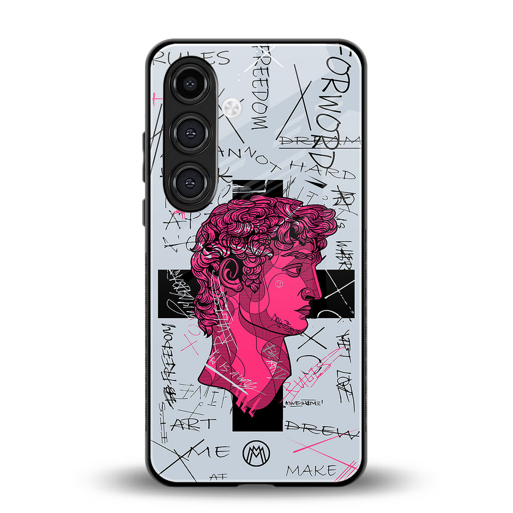 lost in reality david back phone cover | glass case for samsung galaxy s25 plus
