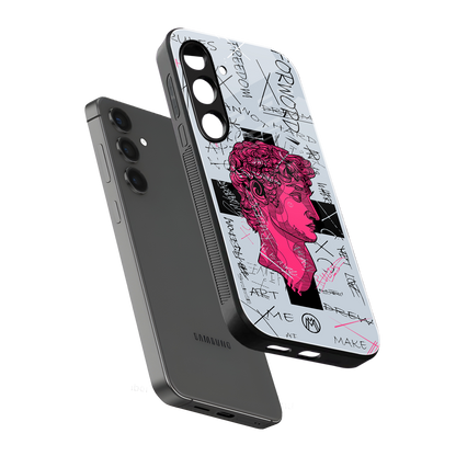 lost in reality david back phone cover | glass case for samsung galaxy s24 plus