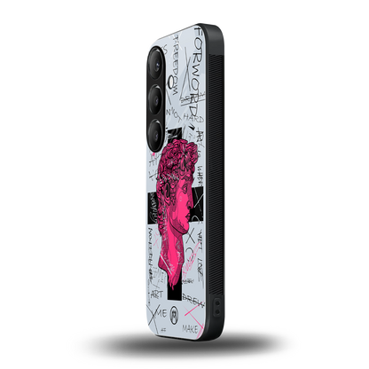 lost in reality david back phone cover | glass case for samsung galaxy s23 plus