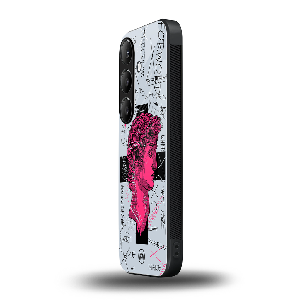 lost in reality david back phone cover | glass case for samsung galaxy s24 fe