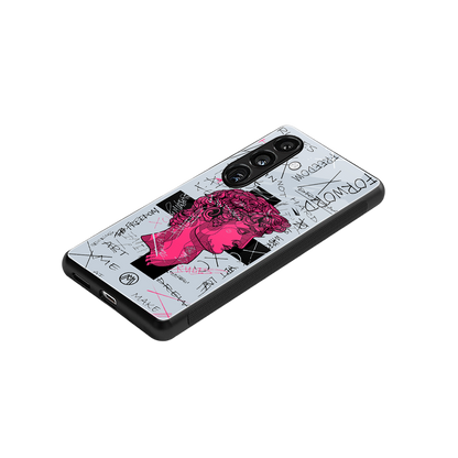 lost in reality david back phone cover | glass case for samsung galaxy s24 fe