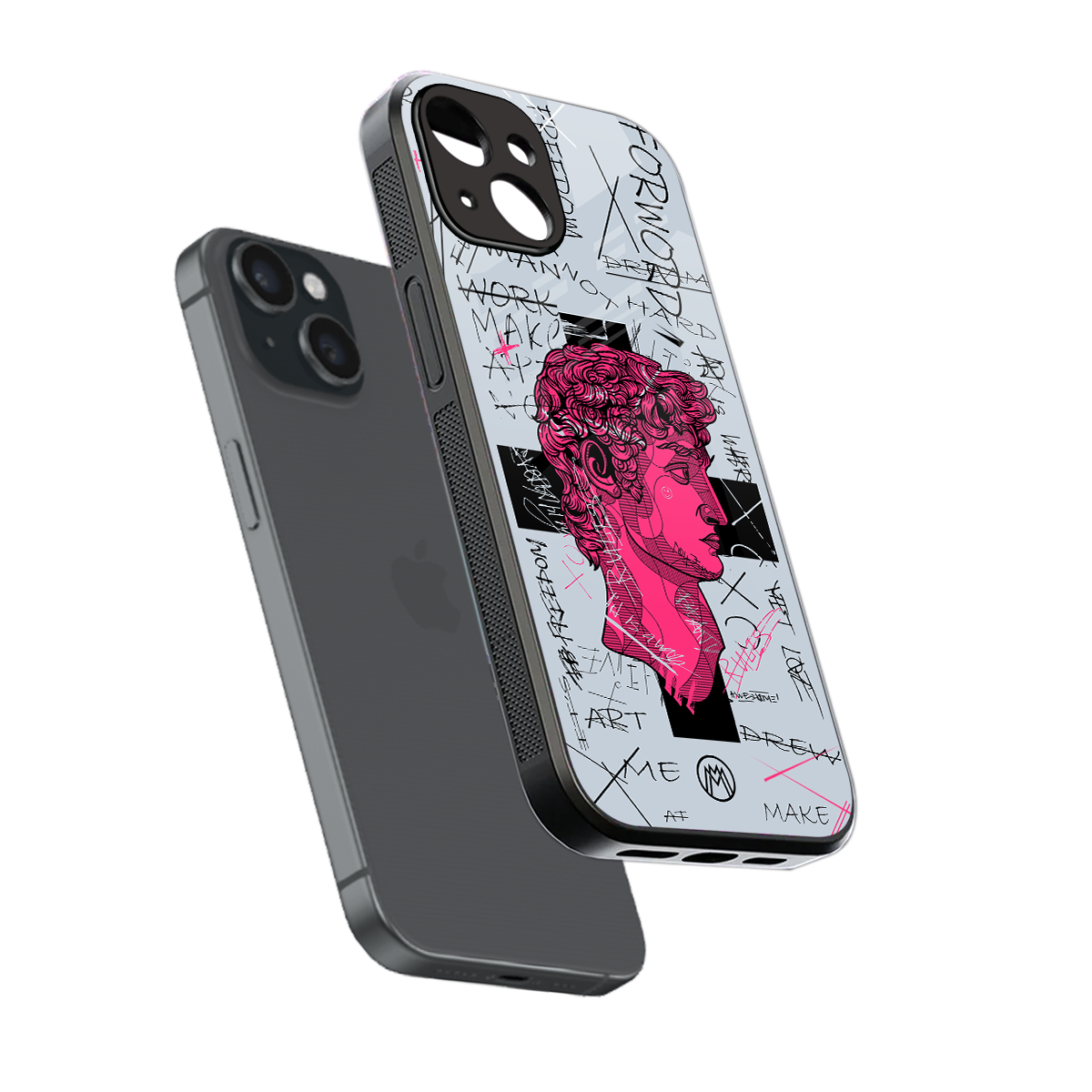 lost in reality david back phone cover | glass case for iphone 15