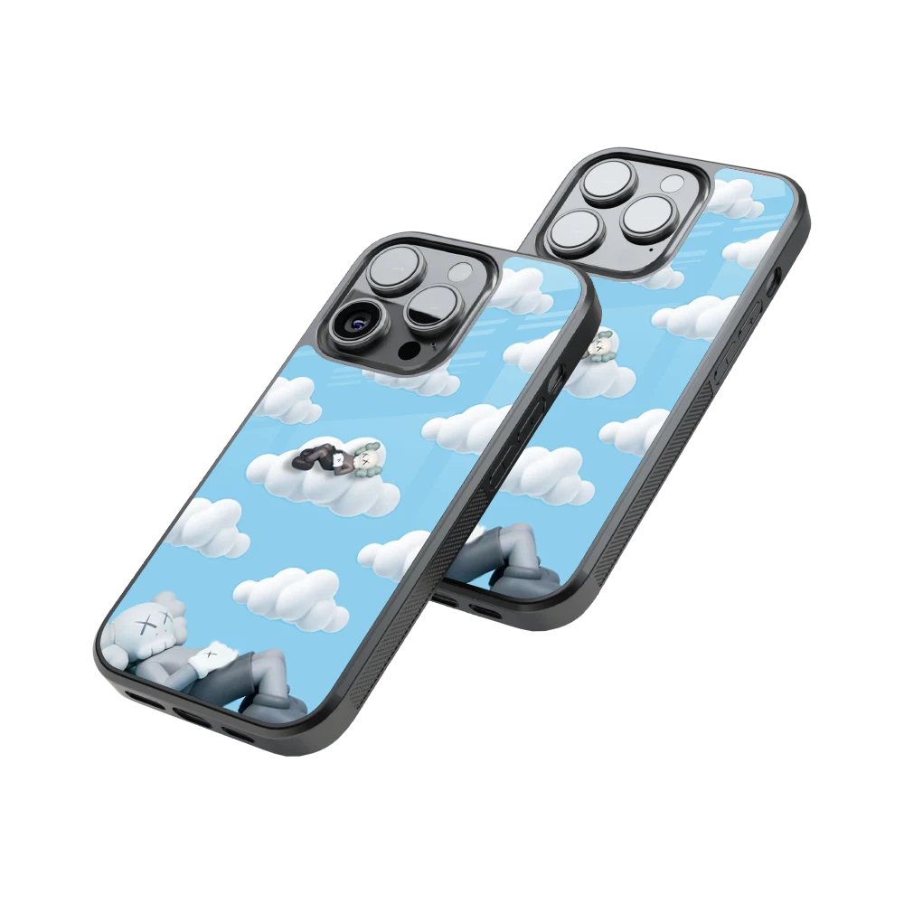 Protective Glass Back Phone Case Compatible with iPhone, Samsung, OnePlus, Pixel & More