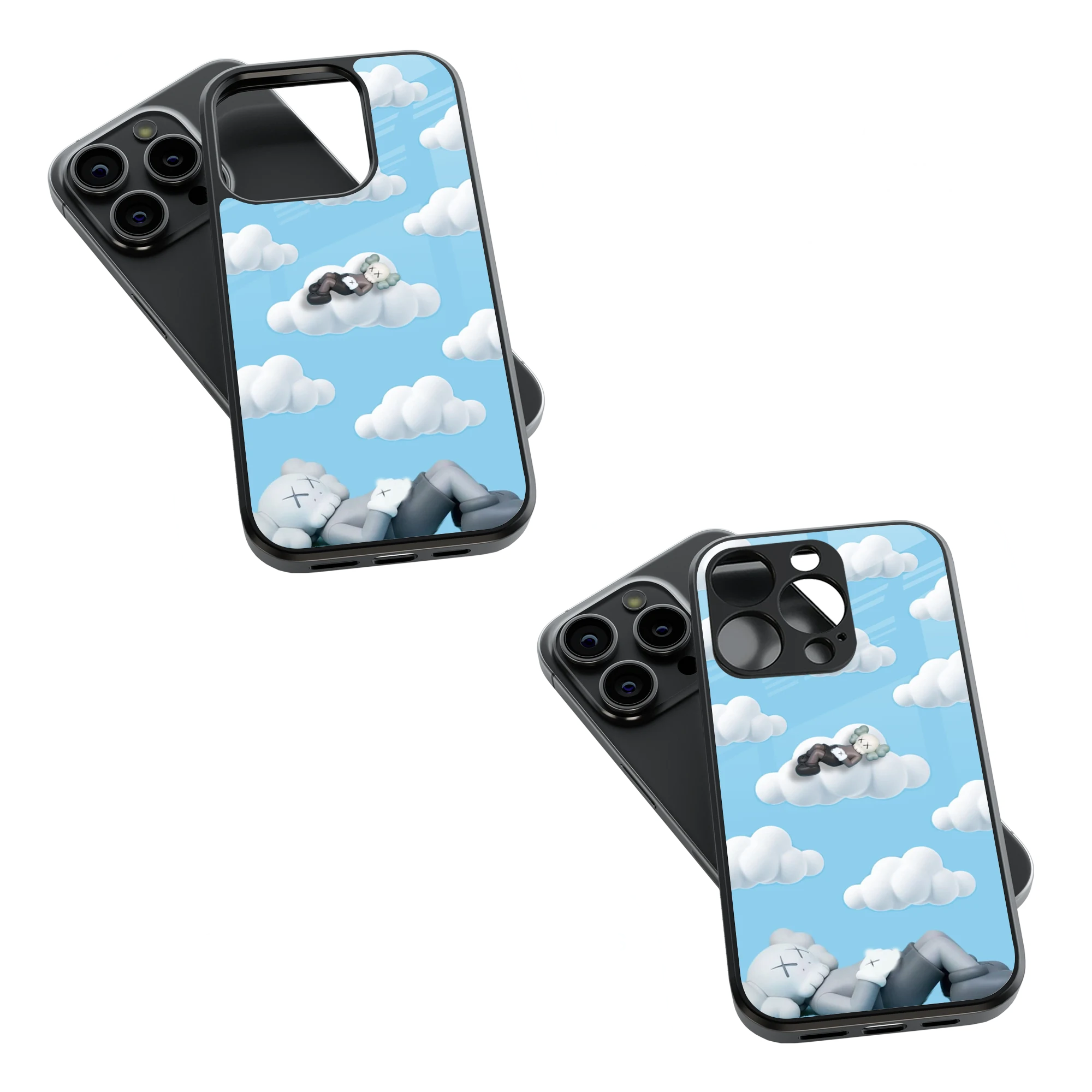 Trendy Glass Back Mobile Case for iPhone, Samsung, Redmi, OnePlus, Google Pixel, Motorola
